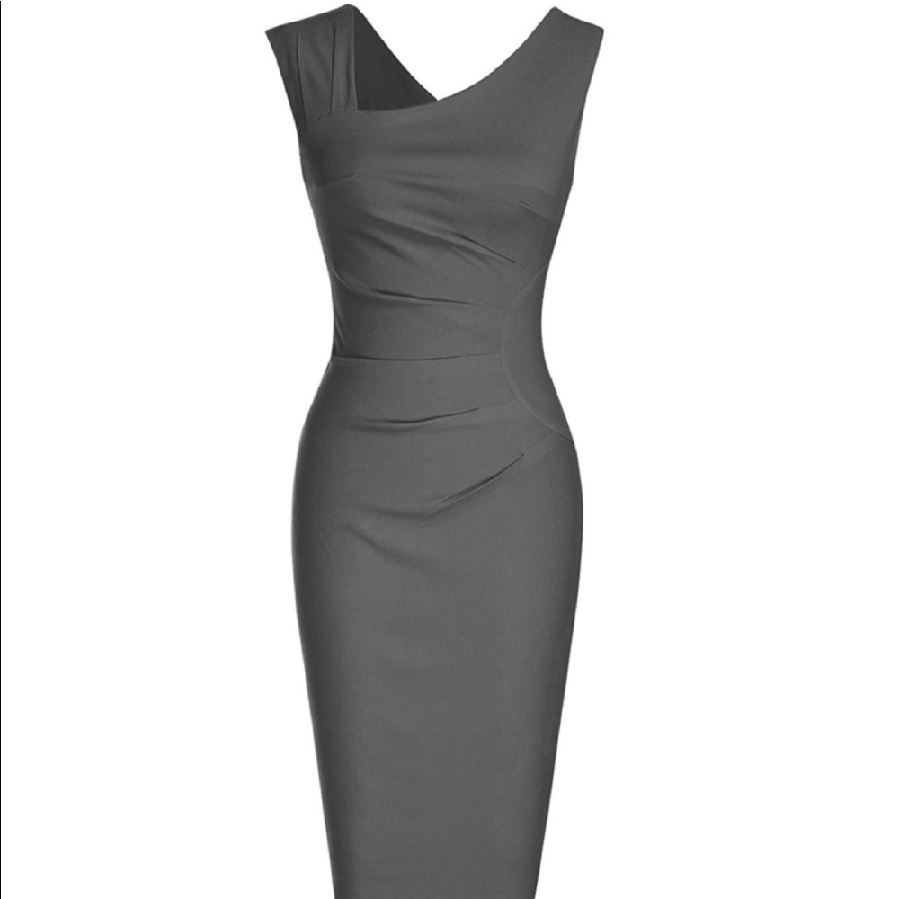 MUXXN Women's Retro 1950s Style Slim Pencil Dress